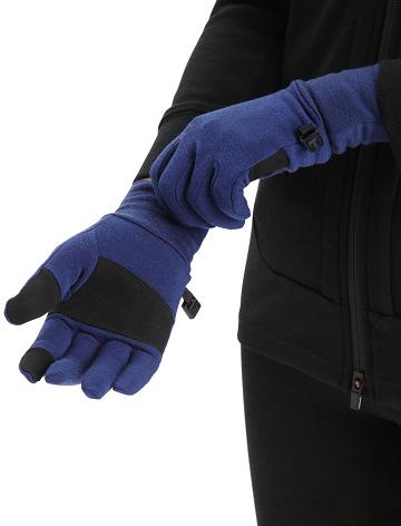 Dámské Rukavice Icebreaker Unisex RealFleece™ Merino Sierra Královská Modrá Tmavě Blankyt | CZ 1450CTVE